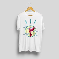 T-shirt imprim&eacute; colibri