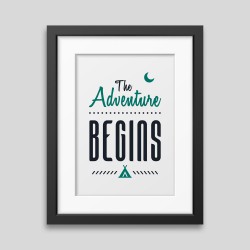 Affiche encadr&eacute;e The adventure begins